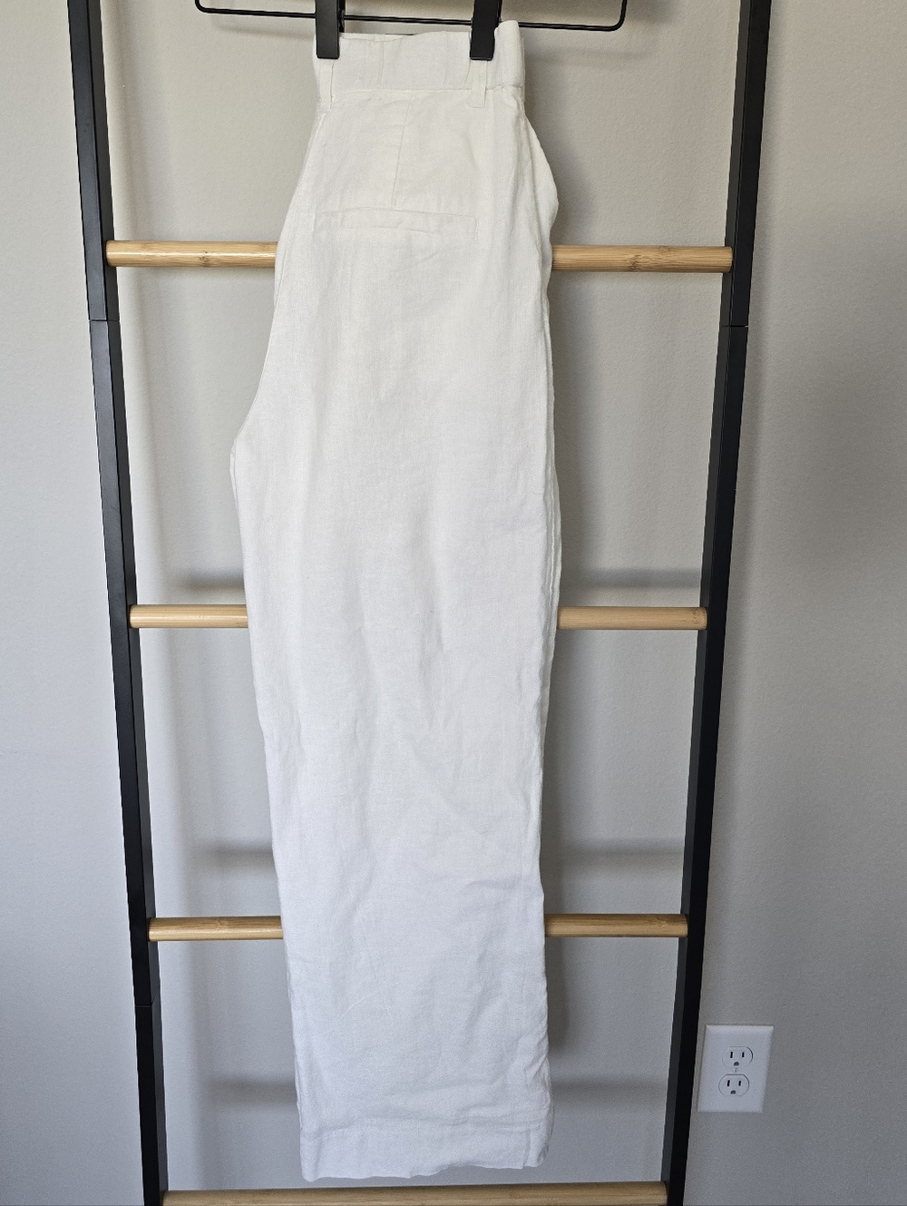 NWT A&F Sloane Tailored Linen Blend Wide Leg Pants Size XXS Short - Picture 11 of 12